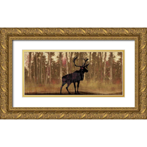 Cold Pine Gold Ornate Wood Framed Art Print with Double Matting by PI Studio