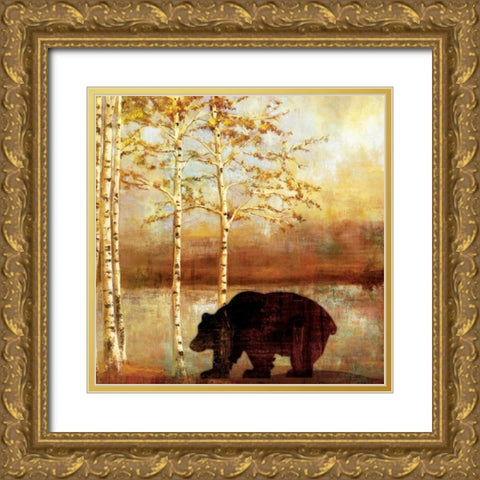 Great Bear Gold Ornate Wood Framed Art Print with Double Matting by PI Studio