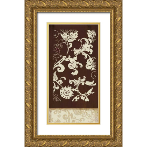 Sahara I Gold Ornate Wood Framed Art Print with Double Matting by PI Studio