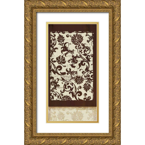 Sahara II Gold Ornate Wood Framed Art Print with Double Matting by PI Studio