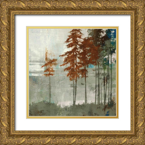 Spruce Woods II Gold Ornate Wood Framed Art Print with Double Matting by PI Studio