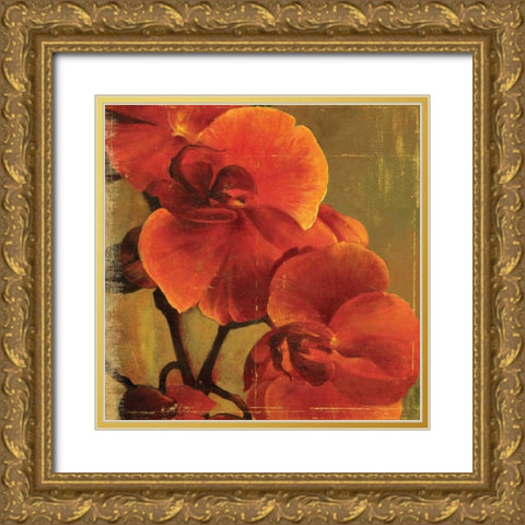 On Fire II Gold Ornate Wood Framed Art Print with Double Matting by PI Studio