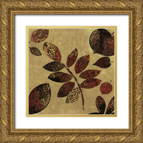 Autumn I Gold Ornate Wood Framed Art Print with Double Matting by PI Studio