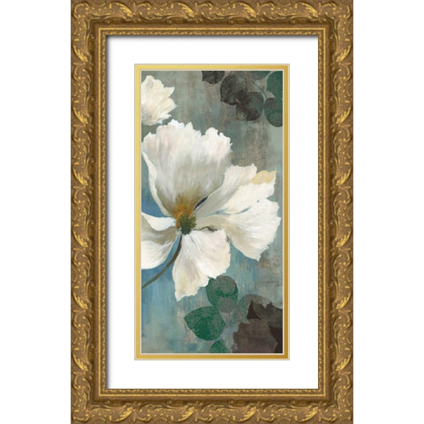 Ice Blue II Gold Ornate Wood Framed Art Print with Double Matting by PI Studio