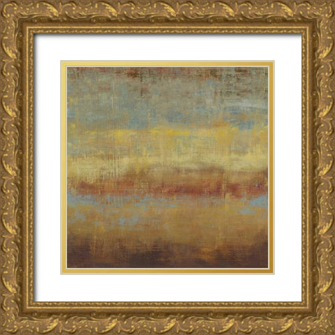 Subtle II Gold Ornate Wood Framed Art Print with Double Matting by PI Studio