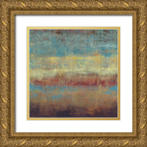 Subtle III Gold Ornate Wood Framed Art Print with Double Matting by PI Studio