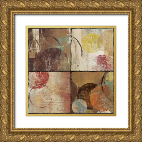 Luster I Gold Ornate Wood Framed Art Print with Double Matting by PI Studio