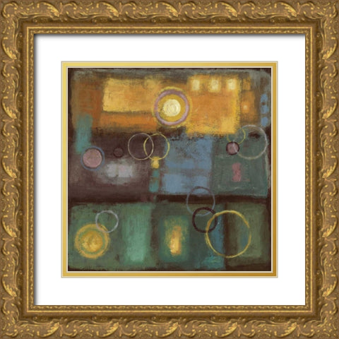 Little Pieces II Gold Ornate Wood Framed Art Print with Double Matting by PI Studio