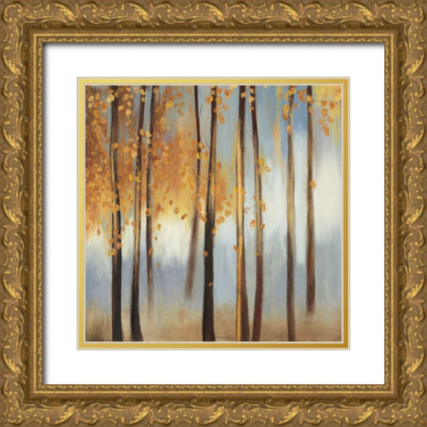 Days of Gold Gold Ornate Wood Framed Art Print with Double Matting by PI Studio