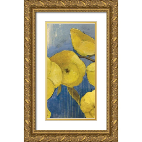 Sunshine I Gold Ornate Wood Framed Art Print with Double Matting by PI Studio