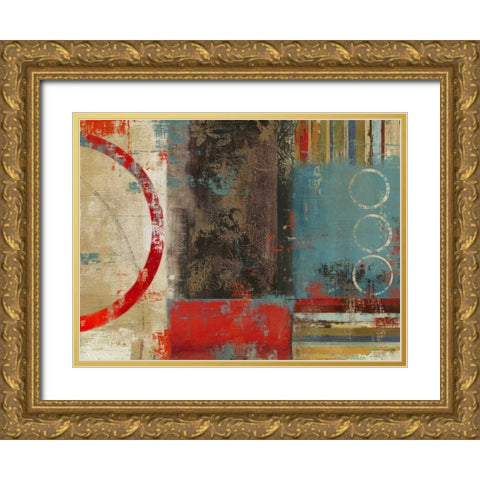 Void Gold Ornate Wood Framed Art Print with Double Matting by PI Studio