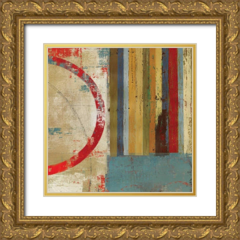To the Left Gold Ornate Wood Framed Art Print with Double Matting by PI Studio