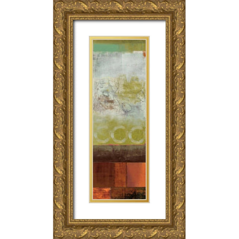 Bliss Gold Ornate Wood Framed Art Print with Double Matting by PI Studio