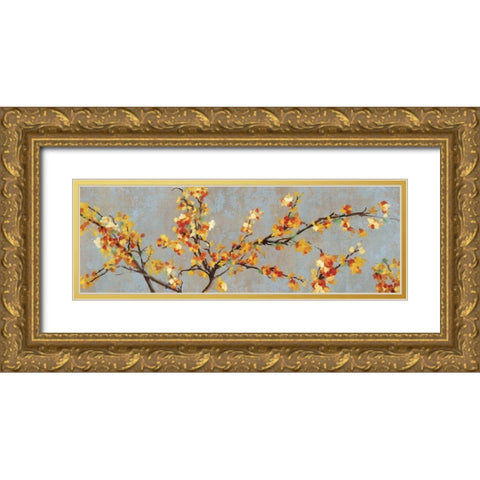 Bittersweet Branch II Gold Ornate Wood Framed Art Print with Double Matting by PI Studio