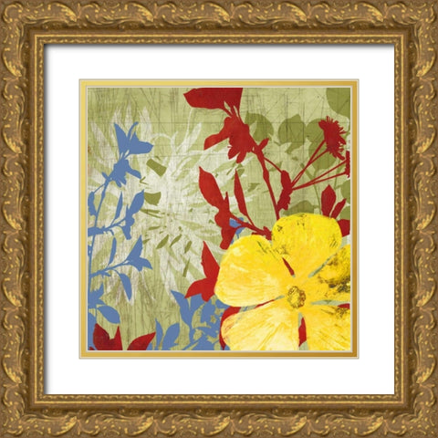 Luau Gold Ornate Wood Framed Art Print with Double Matting by PI Studio