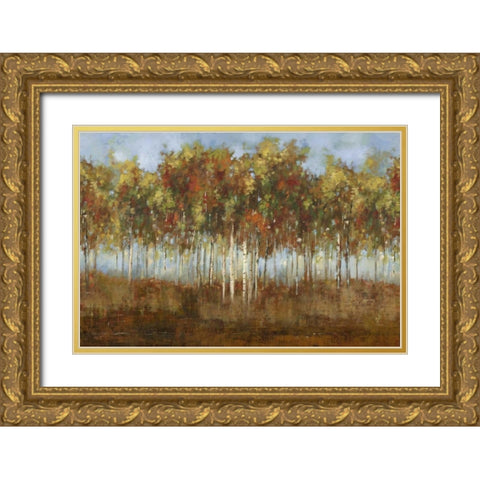 Dream Meadow II Gold Ornate Wood Framed Art Print with Double Matting by PI Studio