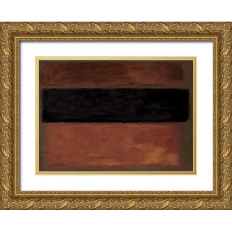 Copper Rush Gold Ornate Wood Framed Art Print with Double Matting by PI Studio