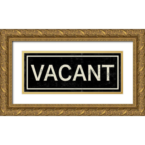 Vacant Gold Ornate Wood Framed Art Print with Double Matting by PI Studio