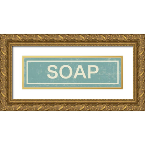 Soap Gold Ornate Wood Framed Art Print with Double Matting by PI Studio