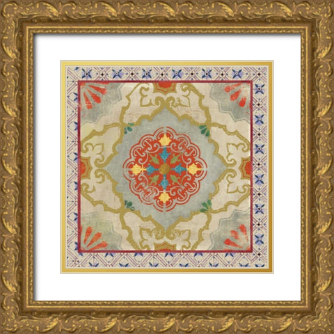 Mexi Casa I Gold Ornate Wood Framed Art Print with Double Matting by PI Studio