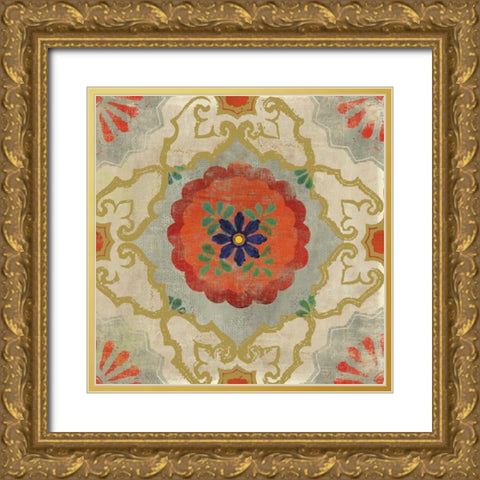 Mexi Casa IV Gold Ornate Wood Framed Art Print with Double Matting by PI Studio