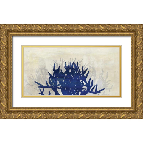 Ink Coral I Gold Ornate Wood Framed Art Print with Double Matting by PI Studio