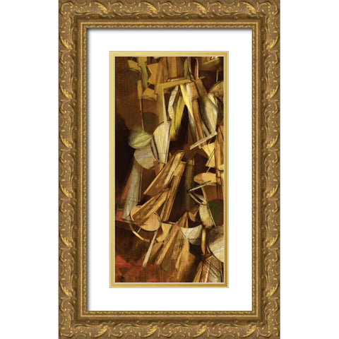 Dynamic I Gold Ornate Wood Framed Art Print with Double Matting by PI Studio