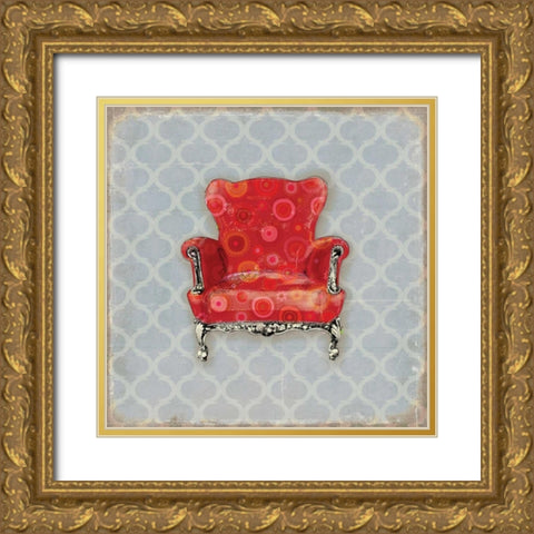 BergÃ¨re IV Gold Ornate Wood Framed Art Print with Double Matting by PI Studio