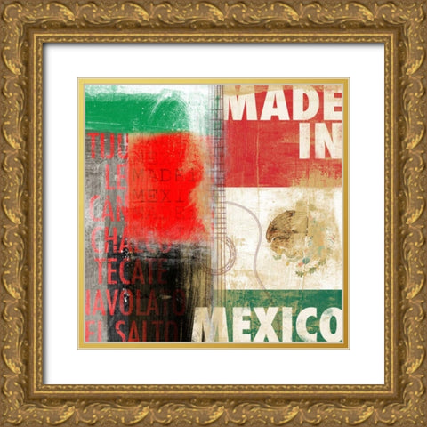 Mexico Gold Ornate Wood Framed Art Print with Double Matting by PI Studio