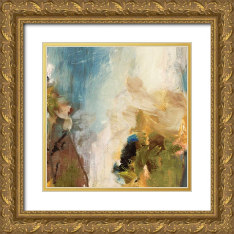 Crashing Waves II Gold Ornate Wood Framed Art Print with Double Matting by PI Studio