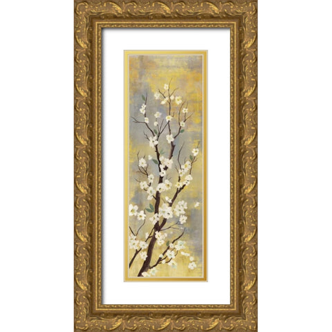 Blossoms I Gold Ornate Wood Framed Art Print with Double Matting by PI Studio