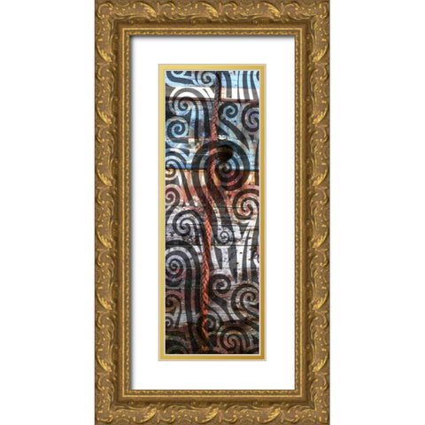 Anonymity I Gold Ornate Wood Framed Art Print with Double Matting by PI Studio