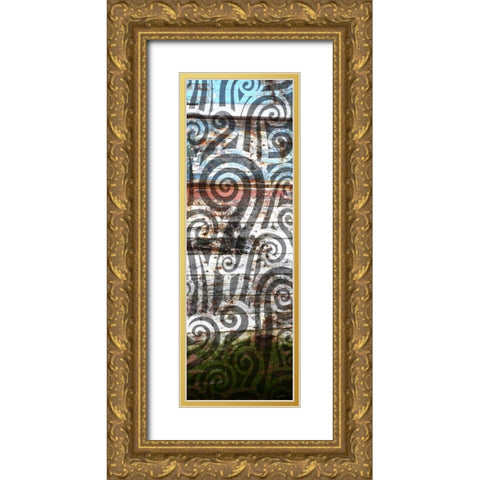 Anonymity IV Gold Ornate Wood Framed Art Print with Double Matting by PI Studio