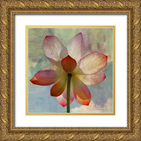 LOVELY LILY II Gold Ornate Wood Framed Art Print with Double Matting by PI Studio