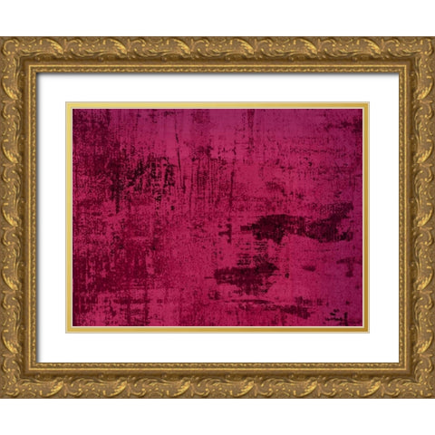 VIOLET Gold Ornate Wood Framed Art Print with Double Matting by PI Studio