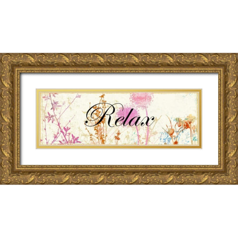 Swirly Whirly I Gold Ornate Wood Framed Art Print with Double Matting by PI Studio