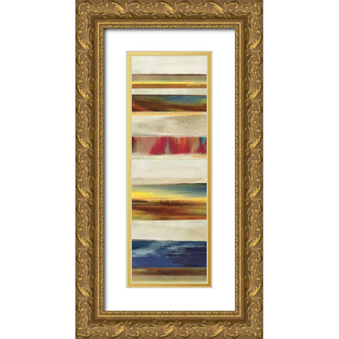 Composition I Gold Ornate Wood Framed Art Print with Double Matting by PI Studio