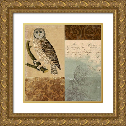 Lost Page Gold Ornate Wood Framed Art Print with Double Matting by PI Studio