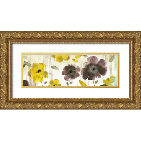Bouquet Florals II Gold Ornate Wood Framed Art Print with Double Matting by PI Studio