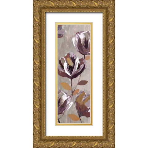 Cameroon Floral I Gold Ornate Wood Framed Art Print with Double Matting by PI Studio