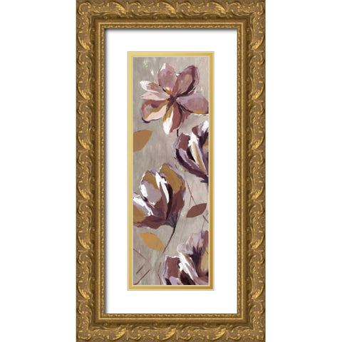 Cameroon Floral II Gold Ornate Wood Framed Art Print with Double Matting by PI Studio