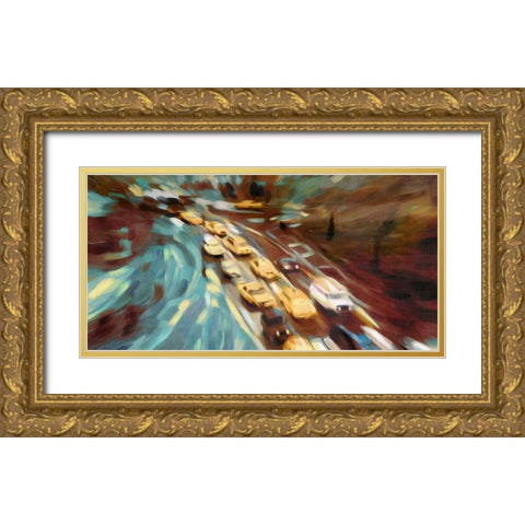 Velvet Highway Gold Ornate Wood Framed Art Print with Double Matting by PI Studio