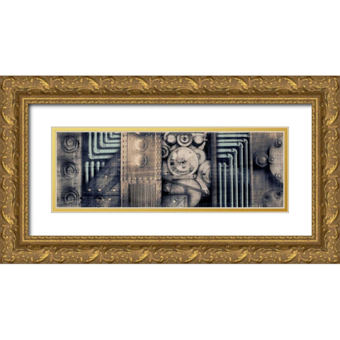 Industrial Strength Gold Ornate Wood Framed Art Print with Double Matting by PI Studio