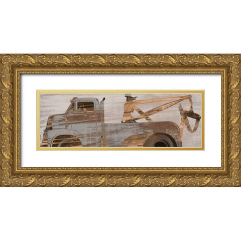 Memoir Gold Ornate Wood Framed Art Print with Double Matting by PI Studio