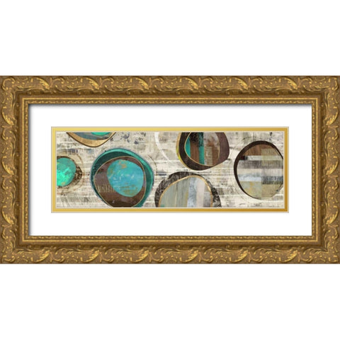 Stem Speckled II Gold Ornate Wood Framed Art Print with Double Matting by PI Studio