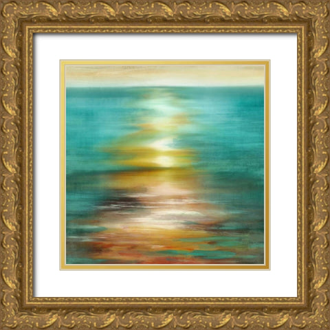 Under Brilliance Gold Ornate Wood Framed Art Print with Double Matting by PI Studio