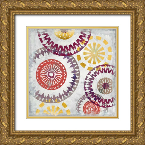Persimmon I  Gold Ornate Wood Framed Art Print with Double Matting by PI Studio
