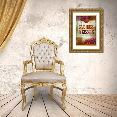 Listen and Learn Gold Ornate Wood Framed Art Print with Double Matting by PI Studio