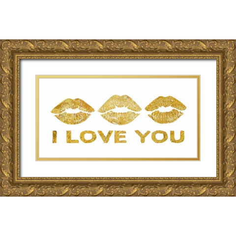 You are my sunshine Border Gold Ornate Wood Framed Art Print with Double Matting by PI Studio