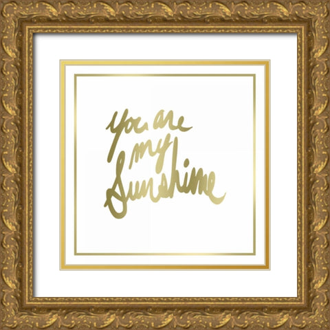 You are worth it all Border Gold Ornate Wood Framed Art Print with Double Matting by PI Studio